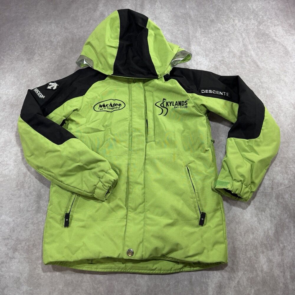 Descente Ski Green Jacket Mountain Creek Junior Size 12
